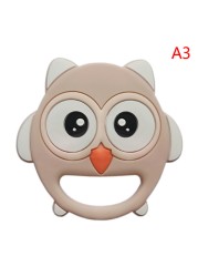 Baby Silicone Teether Christmas Tree Sika Deer Baby Fidget Toys Snowflake Pacifier Chain Food Grade Silicone Baby Accessories