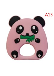 Baby Silicone Teether Christmas Tree Sika Deer Baby Fidget Toys Snowflake Pacifier Chain Food Grade Silicone Baby Accessories