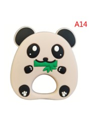 Baby Silicone Teether Christmas Tree Sika Deer Baby Fidget Toys Snowflake Pacifier Chain Food Grade Silicone Baby Accessories