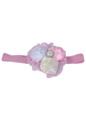 Fashion Girls Headwear Lace Hair Bands Mix Rose Baby Wreaths Children Hair Accessories