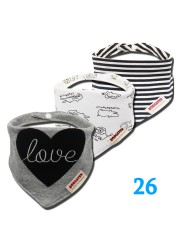 3pcs Organic Cotton Baby Gauze Scarf Burp Cloth Bandana Bibs Newborn Baby Boy Infant Girl Toddler Winter Scarf Waterproof Bib