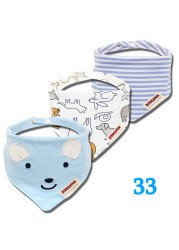 3pcs Organic Cotton Baby Gauze Scarf Burp Cloth Bandana Bibs Newborn Baby Boy Infant Girl Toddler Winter Scarf Waterproof Bib