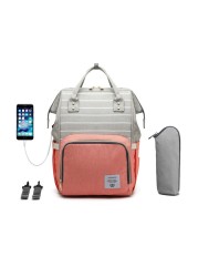 Maternity Backpack Bag, Waterproof for Kids, Large Capacity, Stroller USB Interface