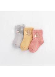 3pcs/lot Spring and Autumn 0-5T Children's Socks Cartoon Baby Girls Socks Toddler Warm Comfortable Socks Baby Boys Socks