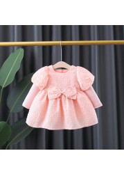 Girls Long Sleeve Autumn Children's Clothing Princess Dress for Kids Newborn Baby Dresses Baby Girls Clothes 1-4 Years