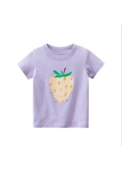 summer new shirt for boys girls boys cotton t-shirts tee baby short sleeve tshirt cartoon animal tops funny print children clothes