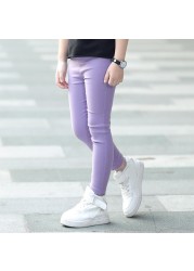 Girls Leggings, Spring-Autumn 2019, Pencil Pants, Girls Leggings, Candy Color, 2-12 Years