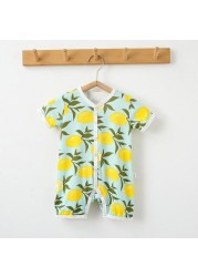 YG Summer New Cotton Short Sleeve Tight Jumpsuit Newborn Cute Jumpsuit Baby Boy Girl Baby Clothes 0-2 Years Baby Clothes