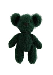 Newborn Teddy Bear Knit Mohair Animal Stuffer Photography Props Crochet Baby Photo Shoot