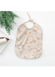 Korea Baby Boy Cartoon Bibs Newborn Girls Boys Lovely Burp Cloths Cute Pattern Infant Fashion Kids Accessories