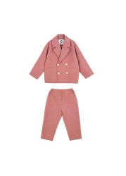 Mihkalev 2022 Spring Children's Clothing Set For Girls Tracksuit Jacket + Pants 2 Peaks Clothing Set Kids Boys Autumn Outfits Sets