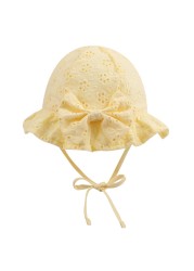 New Lace Bowknot Hat Spring Summer Outdoor Hat Baby Sun Hat Kids Sun Caps Baby Sun Cap