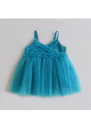 Baby Girl Dress Summer Backless Newborn Baby Girl Clothes Toddler Kids Clothes Baby Birthday Party Dress Princess Dress For 0-3Y