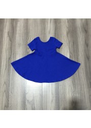 Summer dress for baby girls, solid color