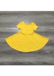 Summer dress for baby girls, solid color