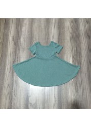 Summer dress for baby girls, solid color