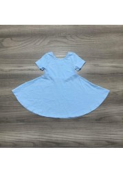 Summer dress for baby girls, solid color