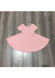 Summer dress for baby girls, solid color