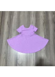 Summer dress for baby girls, solid color