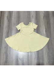 Summer dress for baby girls, solid color