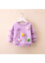 Two Pieces Baby Girls Winter Clothes Knitted Love Sweater Coat Knit Dress Outfits Autumn Casual Kids Toddler Clothes Set