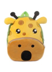 Children Plush Backpack School Bags For Baby Boy Girl Cute 3D Cartoon Animal Kids Backpacks Kindergarten Small Book Bag