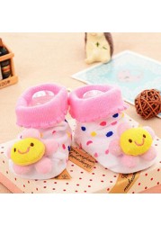 Baby Socks Newborn Cartoon Animal Floor Socks Anti Slip Kids Cotton Shoes Boots Autumn Winter Socks for Children Boy Girls Socks