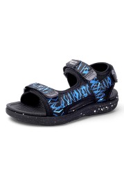 XZVZ boys sandals breathable strap children sandals summer travel boy beach shoes comfortable non-slip kids shoes