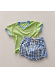 Summer Infant Baby Clothes for Boy Kids Tops T-shirt + Shorts Cotton Baby Girl Boys Costume for Baby Casual Outfits 0-3 Years