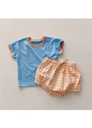 Summer Infant Baby Clothes for Boy Kids Tops T-shirt + Shorts Cotton Baby Girl Boys Costume for Baby Casual Outfits 0-3 Years