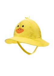 summer cartoon yellow duck baby girls boys bonnet caps adjustable beach accessories kids sun hat panama children hat casquette