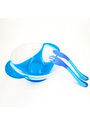 Baby Dish Set Training Bowl Spoon Cutlery Set Dinner Bowl Learning Dishes With Suction Cup Children Training Dinnerware