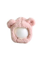 Winter Kids Bunny Hat Cute Plush Warm Baby Hat For Boy Girl Imitation Lamb Wool Baby Bonnet Infant Cap Kids Hat 1-3 Years