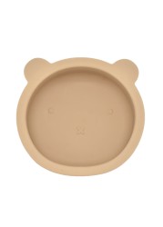 Waterproof Non-slip Silicone Tableware Baby Kitchen Bowl BPA Free Baby Silicone Bowl Feeding Lovely Lion Shaped Tableware