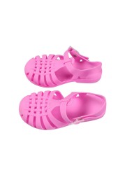 Children Gladiator Sandals Breathable Perforated PVC Children Summer Shoes New Fashion Beach Boys Girls Summer Shoes 2021