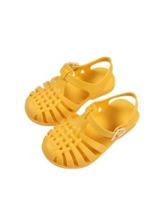 Children Gladiator Sandals Breathable Perforated PVC Children Summer Shoes New Fashion Beach Boys Girls Summer Shoes 2021