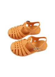 Children Gladiator Sandals Breathable Perforated PVC Children Summer Shoes New Fashion Beach Boys Girls Summer Shoes 2021