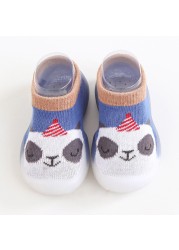 Unisex Baby Girls Boys Cute Cartoon Non-slip Cotton Toddler Floor Socks Animal Pattern First Walker Shoes For Newborns