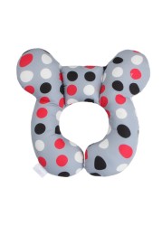 Baby U-shaped Pillow Stroller Accessories Head Shaping Pillow Newborn Baby Printed Cotton Body Support Sleep Locator Pillow