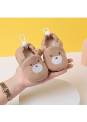 Children Anti-slip Baby Shoes Newborn Baby Boys Girls Animal Crib Shoes Infant Cartoon Soft Sole Cute Warm Animal Baby Shoes