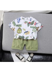 New summer baby clothes suit children boys girls fashion cotton T-shirt shorts 2pcs/sets baby casual outfit kids tracksuits