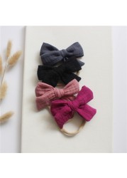 Cotton Baby Girl Headbands Bows Hair Bands For Kids Hair Accessories Infant Items Little Girl Toddler Headband Newborn Baby