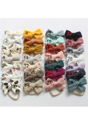 Cotton Baby Girl Headbands Bows Hair Bands For Kids Hair Accessories Infant Items Little Girl Toddler Headband Newborn Baby