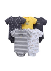 Baby Short Sleeve O-Neck Bodysuit Boy Girl Body Clothes Infant Clothes Unisex New Born Bodysuits 2021 Spring Summer Costume