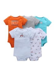 Baby Short Sleeve O-Neck Bodysuit Boy Girl Body Clothes Infant Clothes Unisex New Born Bodysuits 2021 Spring Summer Costume