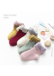 New 2021 5 Pairs Baby Socks Boys Girls Round Socks Fashion Comfortable Cotton Sock Baby Sock Clothes Gift Baby Socks