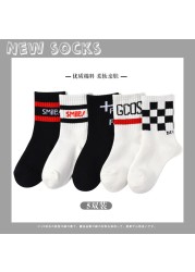 New 2021 5 Pairs Baby Socks Boys Girls Round Socks Fashion Comfortable Cotton Sock Baby Sock Clothes Gift Baby Socks