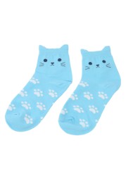 Cartoon cute cat kids socks candy color socks boys girl cotton sock wholesale children accessories newborn