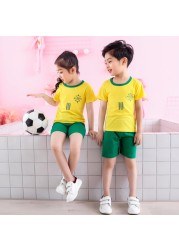 2pcs cotton boys clothes dinosaur animal children clothing sets boys suits kids pajamas summer clothes boys of 10 years