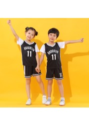 Baby boy basketball uniform outdoor sportswear 3-12 years old girls youth short suit summer children designer clothes set